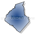 State Senate District 1, South Carolina (Radial Fill with Shadow)