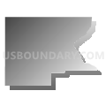 State Senate District 1, South Dakota (Gray Gradient Fill with Shadow)