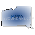 State Senate District 24, South Dakota (Radial Fill with Shadow)
