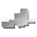 State Senate District 15, South Dakota (Gray Gradient Fill with Shadow)