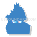 State Senate District 9, Tennessee (Solid Fill with Shadow)