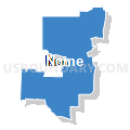 State Senate District 4, Utah (Solid Fill with Shadow)