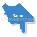 State Senate District 27, Washington (Solid Fill with Shadow)