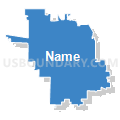State Senate District 5, Wisconsin (Solid Fill with Shadow)