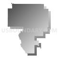 State Senate District 24, Wisconsin (Gray Gradient Fill with Shadow)