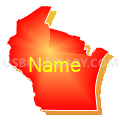 Wisconsin (Bright Blending Fill with Shadow)
