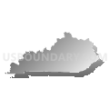 Kentucky (Gray Gradient Fill with Shadow)
