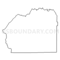 Census Tract 9591, Clay County, Alabama (Light Gray Border)