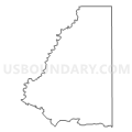 Census Tract 9610, Coosa County, Alabama (Light Gray Border)