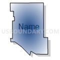 Census Tract 4, Pima County, Arizona (Radial Fill with Shadow)