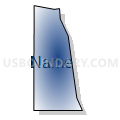 Census Tract 1, Yuma County, Arizona (Radial Fill with Shadow)