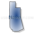 Census Tract 2.03, Yavapai County, Arizona (Radial Fill with Shadow)