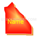 Census Tract 109.07, Yuma County, Arizona (Bright Blending Fill with Shadow)