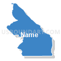 Census Tract 9663.01, Santa Cruz County, Arizona (Solid Fill with Shadow)