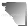 Census Tract 9660, Santa Cruz County, Arizona (Gray Gradient Fill with Shadow)