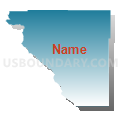 Census Tract 9660, Santa Cruz County, Arizona (Blue Gradient Fill with Shadow)
