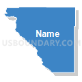 Census Tract 9660, Santa Cruz County, Arizona (Solid Fill with Shadow)