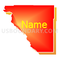 Census Tract 9660, Santa Cruz County, Arizona (Bright Blending Fill with Shadow)