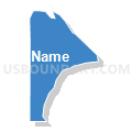 Census Tract 9662, Santa Cruz County, Arizona (Solid Fill with Shadow)
