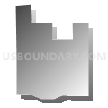 Census Tract 610.46, Maricopa County, Arizona (Gray Gradient Fill with Shadow)