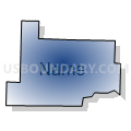Census Tract 113, Washington County, Arkansas (Radial Fill with Shadow)