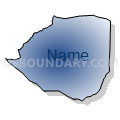 Census Tract 102.01, Sebastian County, Arkansas (Radial Fill with Shadow)