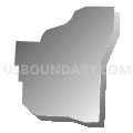 Census Tract 101.04, Washington County, Arkansas (Gray Gradient Fill with Shadow)