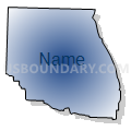 Census Tract 105.01, Washington County, Arkansas (Radial Fill with Shadow)