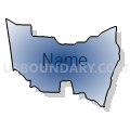 Census Tract 110.02, Washington County, Arkansas (Radial Fill with Shadow)