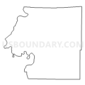 Census Tract 9601, St. Francis County, Arkansas (Light Gray Border)
