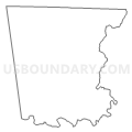 Census Tract 202.01, Crawford County, Arkansas (Light Gray Border)