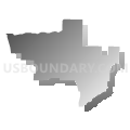 Census Tract 213.05, Benton County, Arkansas (Gray Gradient Fill with Shadow)