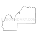 Census Tract 9703, Searcy County, Arkansas (Light Gray Border)