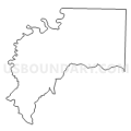 Census Tract 9702, Searcy County, Arkansas (Light Gray Border)
