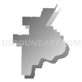 Census Tract 202.01, Benton County, Arkansas (Gray Gradient Fill with Shadow)