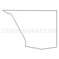 Census Tract 9501, Bradley County, Arkansas (Light Gray Border)