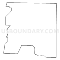 Census Tract 9601, Ashley County, Arkansas (Light Gray Border)