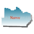 Census Tract 4602, Van Buren County, Arkansas (Blue Gradient Fill with Shadow)