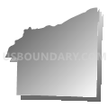 Census Tract 4604, Van Buren County, Arkansas (Gray Gradient Fill with Shadow)