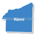 Census Tract 4604, Van Buren County, Arkansas (Solid Fill with Shadow)