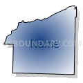 Census Tract 4604, Van Buren County, Arkansas (Radial Fill with Shadow)
