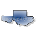 Census Tract 4601, Van Buren County, Arkansas (Radial Fill with Shadow)