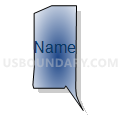 Census Tract 20.07, Santa Barbara County, California (Radial Fill with Shadow)