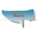 Census Tract 29.30, Santa Barbara County, California (Blue Gradient Fill with Shadow)