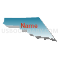 Census Tract 20.05, Santa Barbara County, California (Blue Gradient Fill with Shadow)