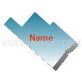 Census Tract 9, Santa Barbara County, California (Blue Gradient Fill with Shadow)