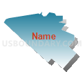 Census Tract 4, Santa Barbara County, California (Blue Gradient Fill with Shadow)