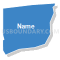 Census Tract 30.01, Santa Barbara County, California (Solid Fill with Shadow)