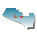 Census Tract 20.13, Santa Barbara County, California (Blue Gradient Fill with Shadow)