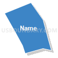 Census Tract 5033.21, Santa Clara County, California (Solid Fill with Shadow)